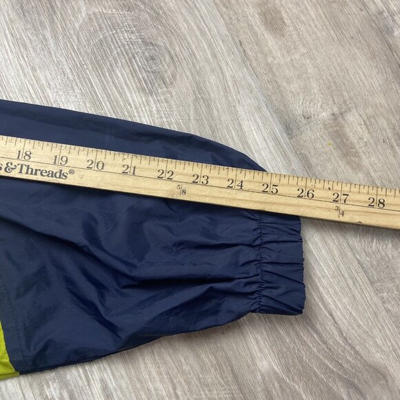 VINTAGE Nike Windbreaker Jacket Youth L 14-16 Blue Green Full Zip Red Swoosh - Picture 9 of 12